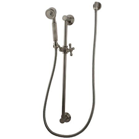 Shower Combo, Brushed Nickel, Wall Mount